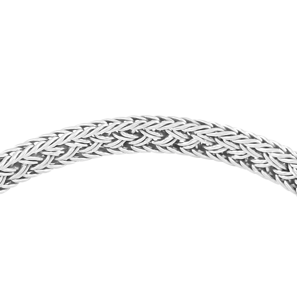 925 HANDMADE STERLING SILVER ROPE LINK CHAIN MEN'S BRACELET 6.70MM.