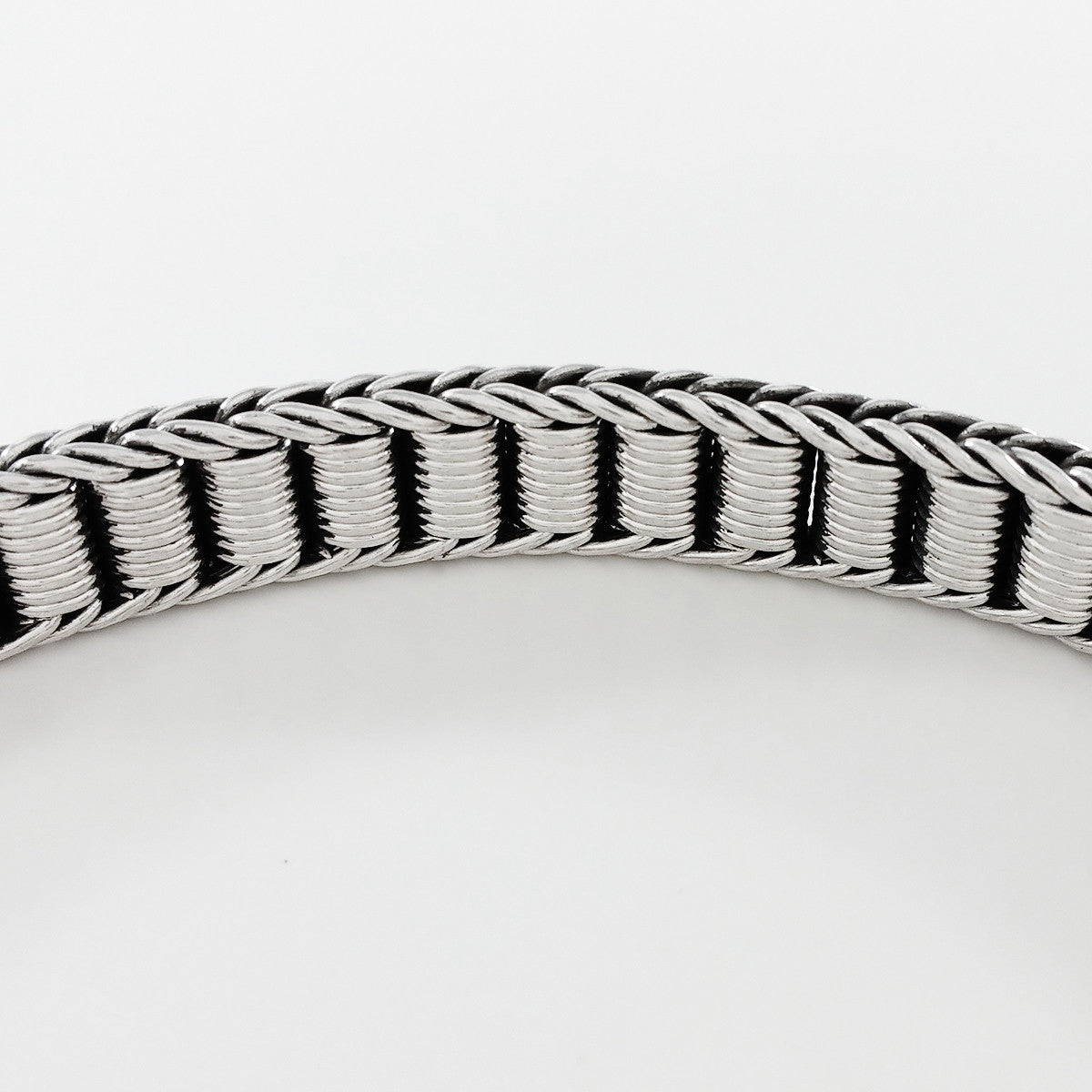 925 HANDMADE STERLING SILVER ROPE LINK CHAIN MEN'S BRACELET 8.60 mm.