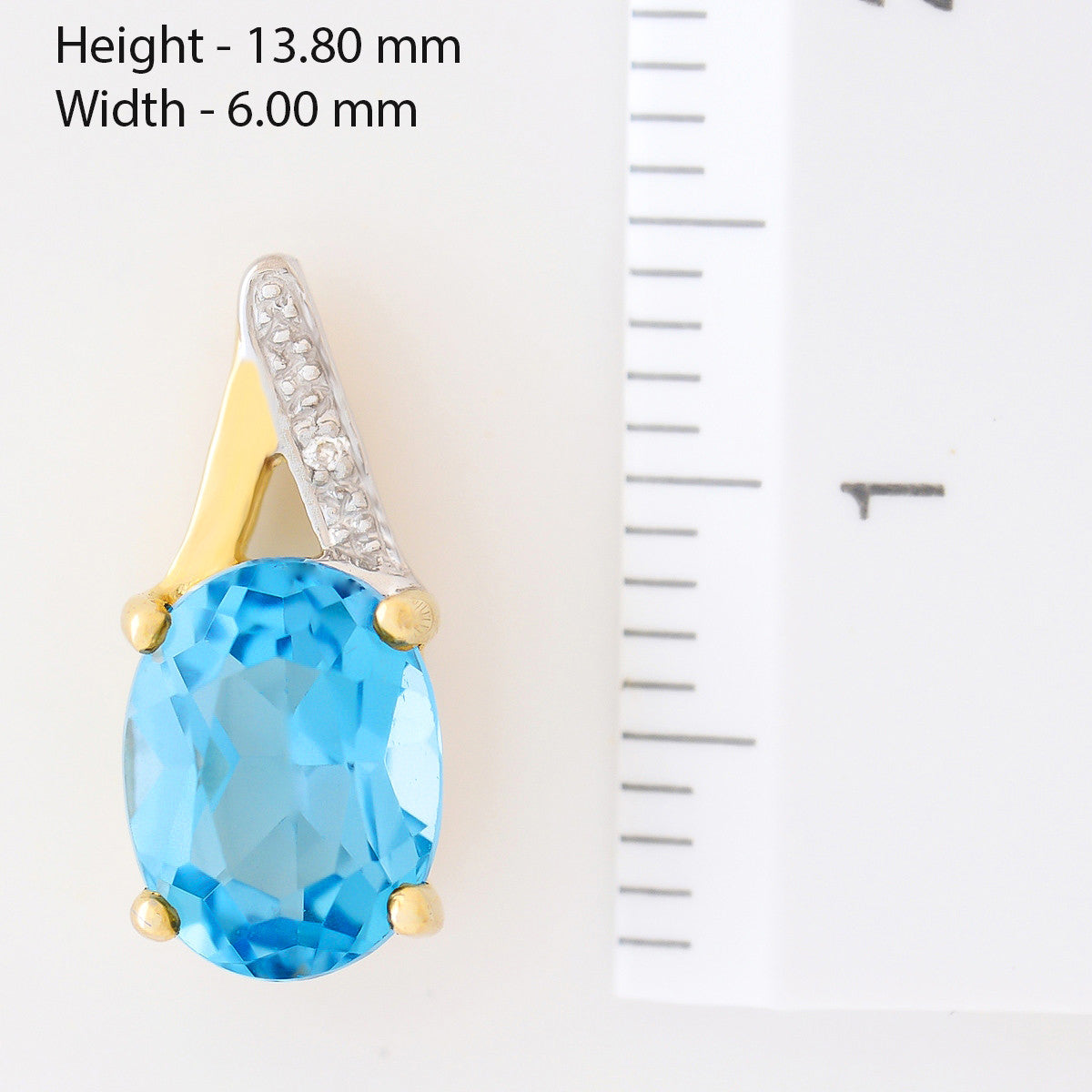9K SOLID GOLD 3.10CT SWISS BLUE TOPAZ AND DIAMOND EARRINGS.