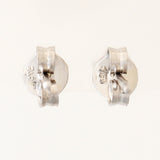 9K SOLID WHITE GOLD 0.30CT NATURAL RUBY CLASSIC STUD EARRINGS.