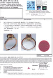 18K SOLID ROSE GOLD 2.30CT NATURAL OVAL PEACH MORGANITE RING WITH 6 VS/G DIAMONDS.