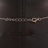 925 STERLING SILVER NECKLACE WITH DOVE PENDANT SET IN SPARKLING CRYSTALS.