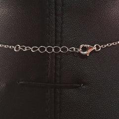 925 STERLING SILVER NECKLACE WITH DOVE PENDANT SET IN SPARKLING CRYSTALS.