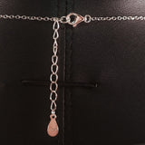 925 STERLING SILVER NECKLACE WITH GENUINE FRESHWATER PEARL SET IN SEA SHELL PENDANT.