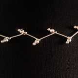925 STERLING SILVER CHOKER WITH INTRICATE KINK DESIGN.