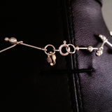 925 STERLING SILVER CHOKER WITH INTRICATE KINK DESIGN.