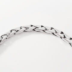 925 HANDMADE STERLING SILVER ROPE LINK CHAIN MEN'S BRACELET 6.00MM.