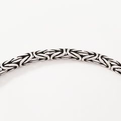 925 HANDMADE STERLING SILVER ROPE LINK CHAIN MEN'S BRACELET 3.00MM.