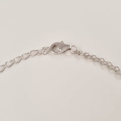 925 STERLING SILVER BRACELET WITH ANGEL WINGS CHARM PAVED WITH  SPARKLING CZ CRYSTALS.