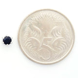 9K SOLID WHITE GOLD 0.30CT NATURAL SAPPHIRE CLASSIC STUD EARRINGS.