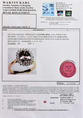 18K SOLID ROSE GOLD 2.27CT NATURAL OVAL MORGANITE HALO RING WITH 20 VS/G DIAMONDS.